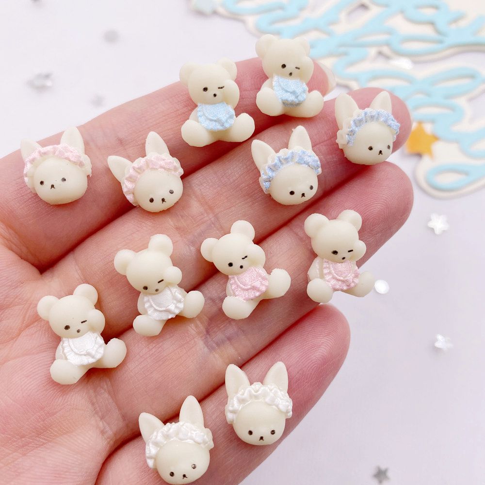 Resin Art Baby - 30 adet Reçine Kawaii Renkli 3D