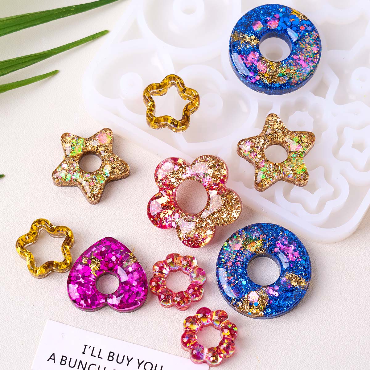Resin Art Kit With Molds - Çok fonksiyonlu Takı silikon kalıp DIY