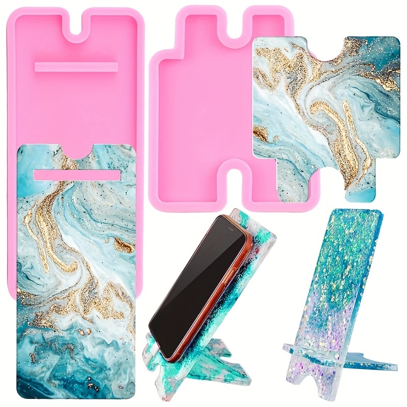 Resin Art Kit With Molds - Telefon standları ve reçine döküm kalıpları