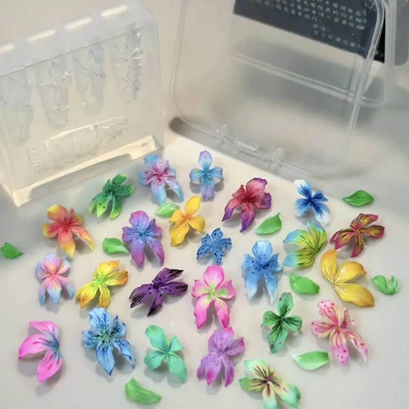 Resin Art Templates Free - 3D Çiçekler Tırnak Kalıp DIY Silikon