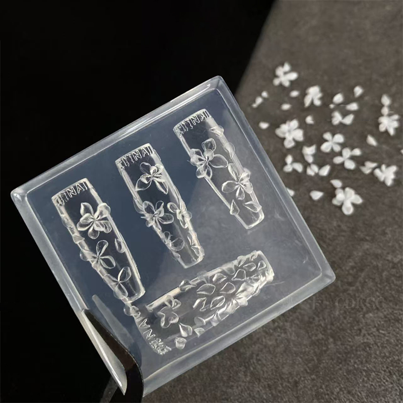 Resin Art Templates Free - **1 adet 3D çiçekler tırnak kalıbı