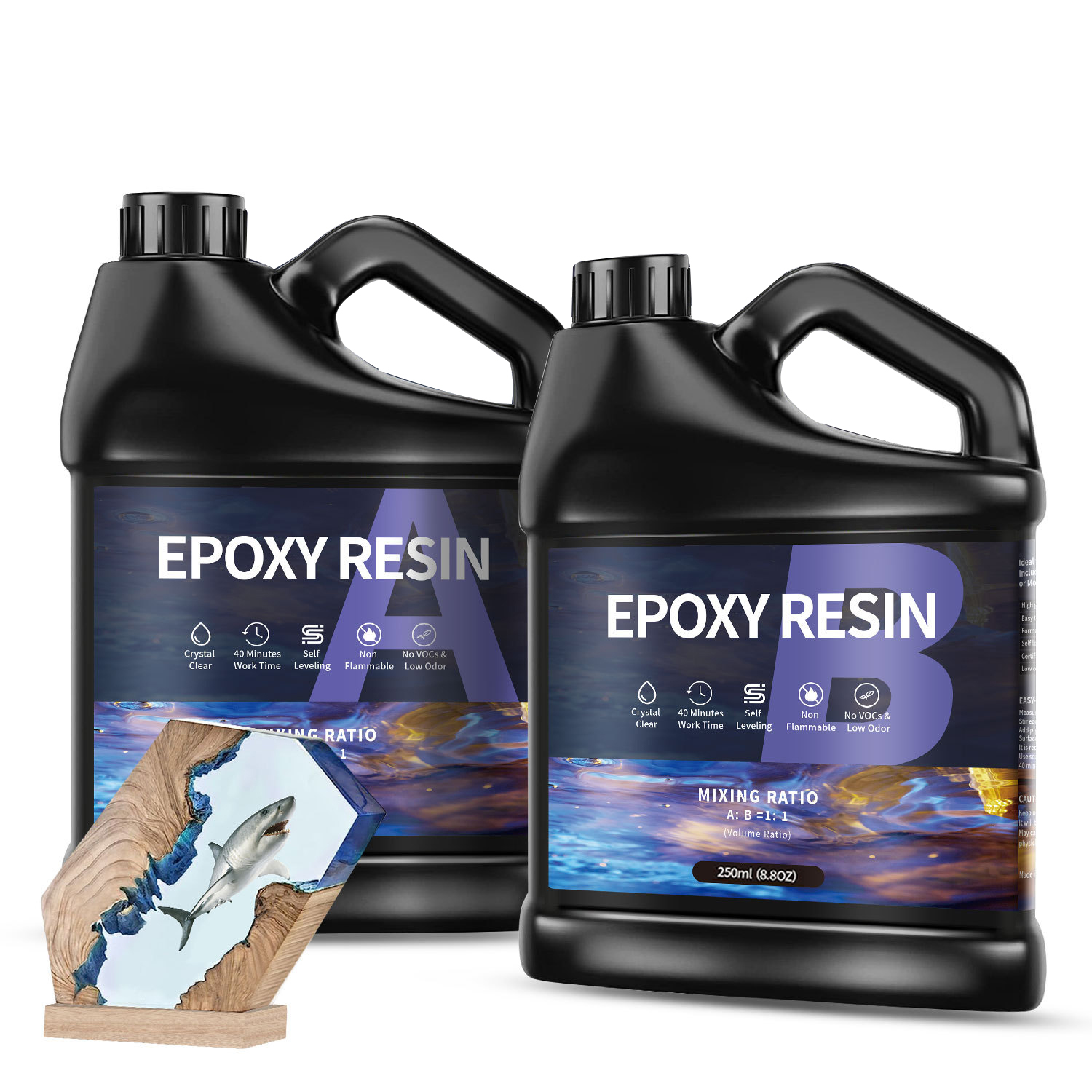 Epoxy Resin Ab - 500g/1000g AB Epoksi Reçine Tutkal Yüksek