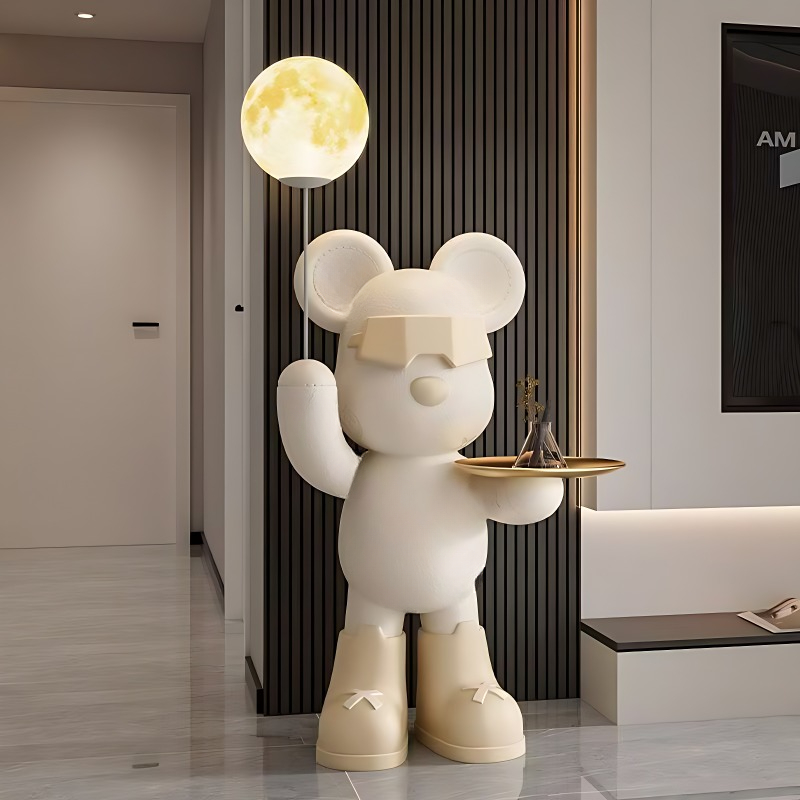 Resin Art Furniture - Yeni Şiddetli Ayı Büyük Süsler Oturma