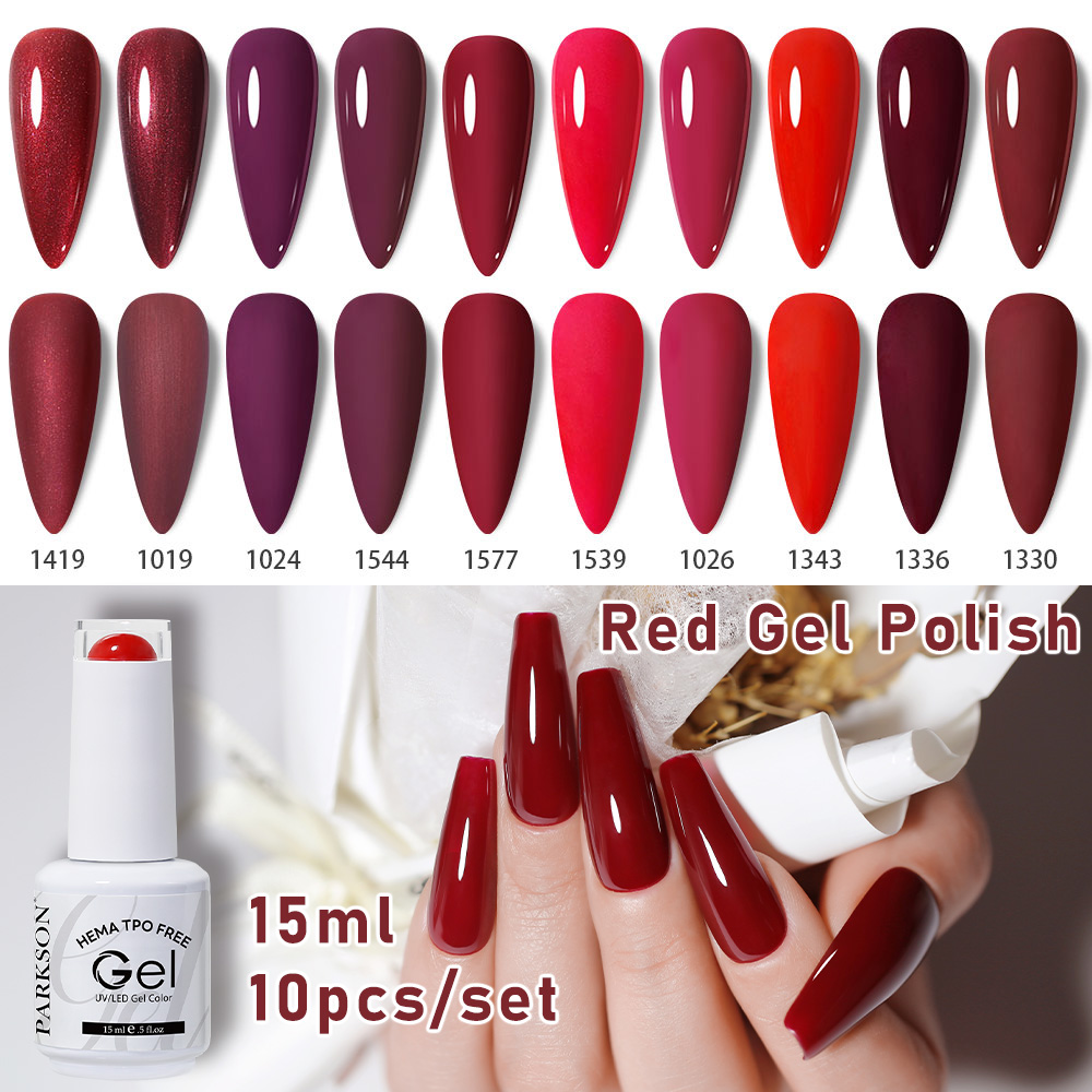 Resin Dye Opaque - Parkson 15ml 10'lu Klasik Kırmızı Jel
