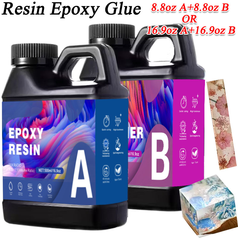 Epoxy Resin Ab - 17.6oz/33.8oz AB Reçine Epoksi Yapıştırıcı UV