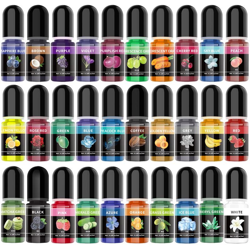 Resin Dye Opaque - 5 ml/şişe Epoksi Reçine Pigment Sıvı