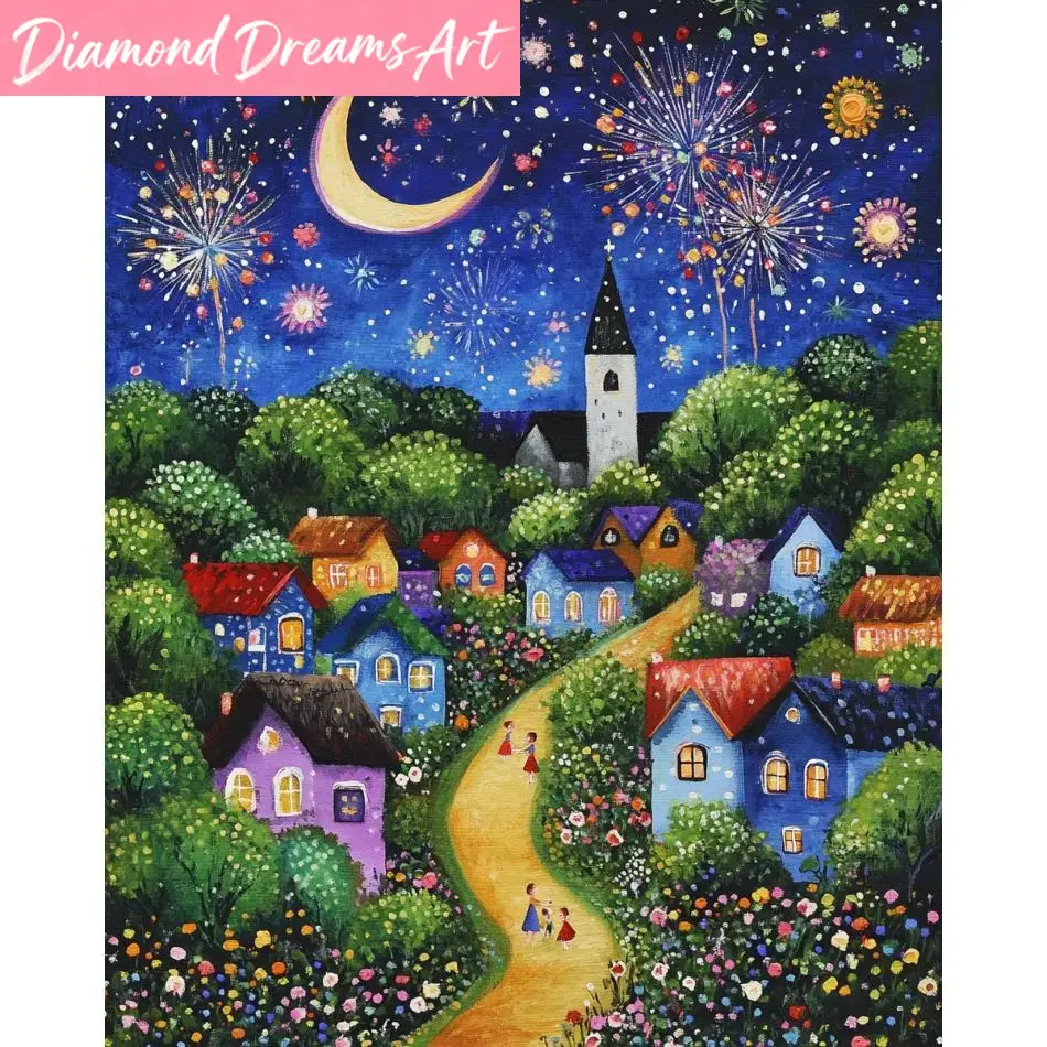 Resin Art For Beginner - Çerçevesiz, Elmas Boyama Oturma Odası Dekorasyon