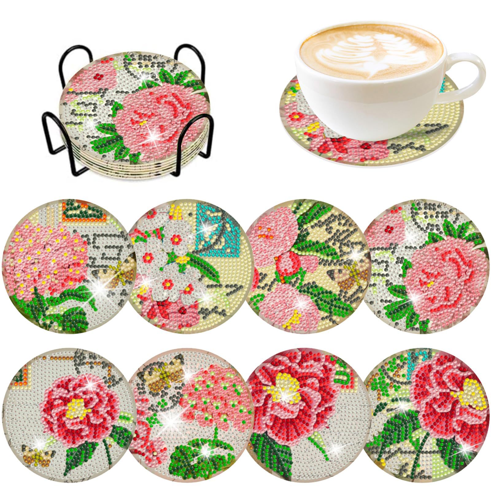 Resin Art For Beginner - RUOPOTY 8 pc/sets elmas boyama bardak