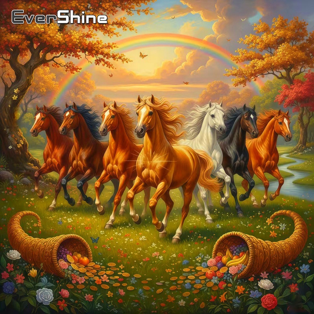 Resin Art For Beginner - Evershine Elmas Sanatı Resmi Hayvan Atı