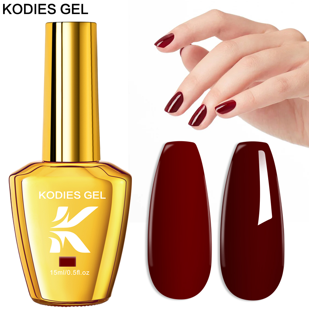 Resin Art Uv Light - KODIES JEL Bordo Kırmızı Jel Oje