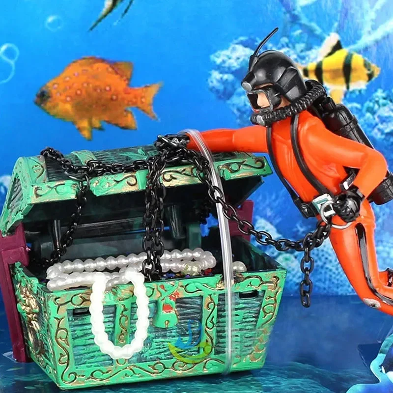 Resin Art Underwater - Reçine Hazine Avcısı Dalgıç Balık Tankı