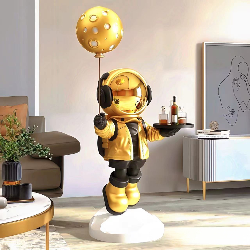 Resin Art Stand - Büyük Yaratıcı Astronot Astronot Ayaklı Saklama