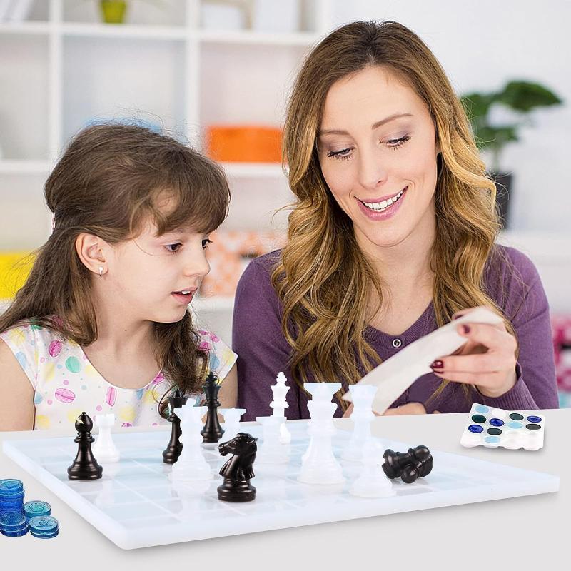 Reçine Satranç Seti Kalıbı, Sa - Resin Art Kit With Molds incelemesi ve fiyatı