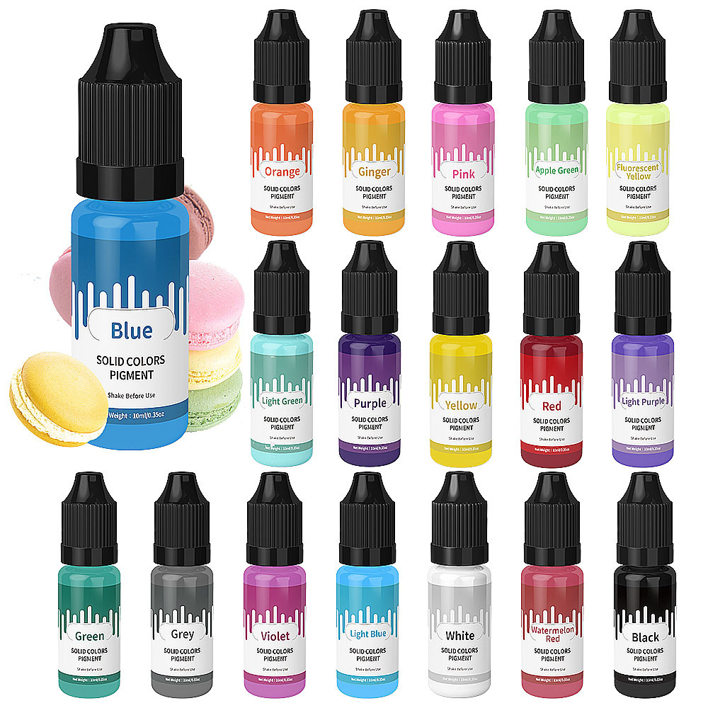 18 renk 10 ml Macaron Katı Pas - Resin Dye Opaque incelemesi ve fiyatı