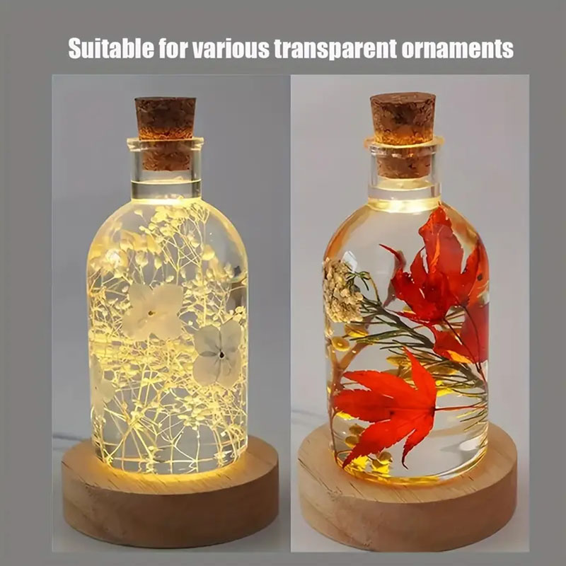 Ahşap Yuvarlak LED Gece Lambas - Resin Art Stand incelemesi ve fiyatı