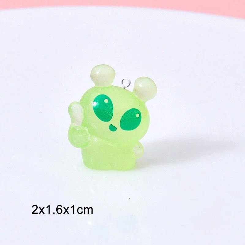 10 adet sevimli Mini yeşil uza - Resin Art Engagement incelemesi ve fiyatı