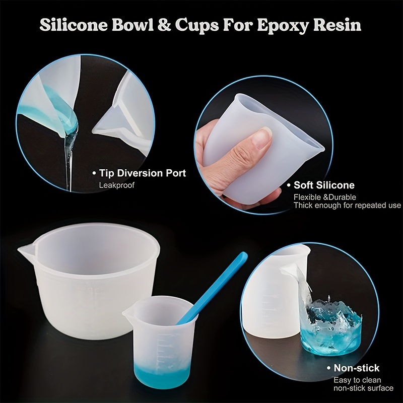 Silikon Ölçüm Kapları, 600ml/2 - Resin Art Tools incelemesi ve fiyatı