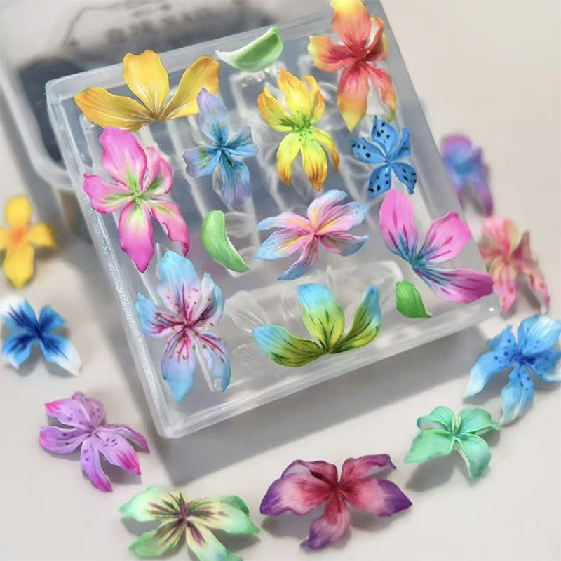 **1 adet 3D çiçekler tırnak ka - Resin Art Templates Free incelemesi ve fiyatı