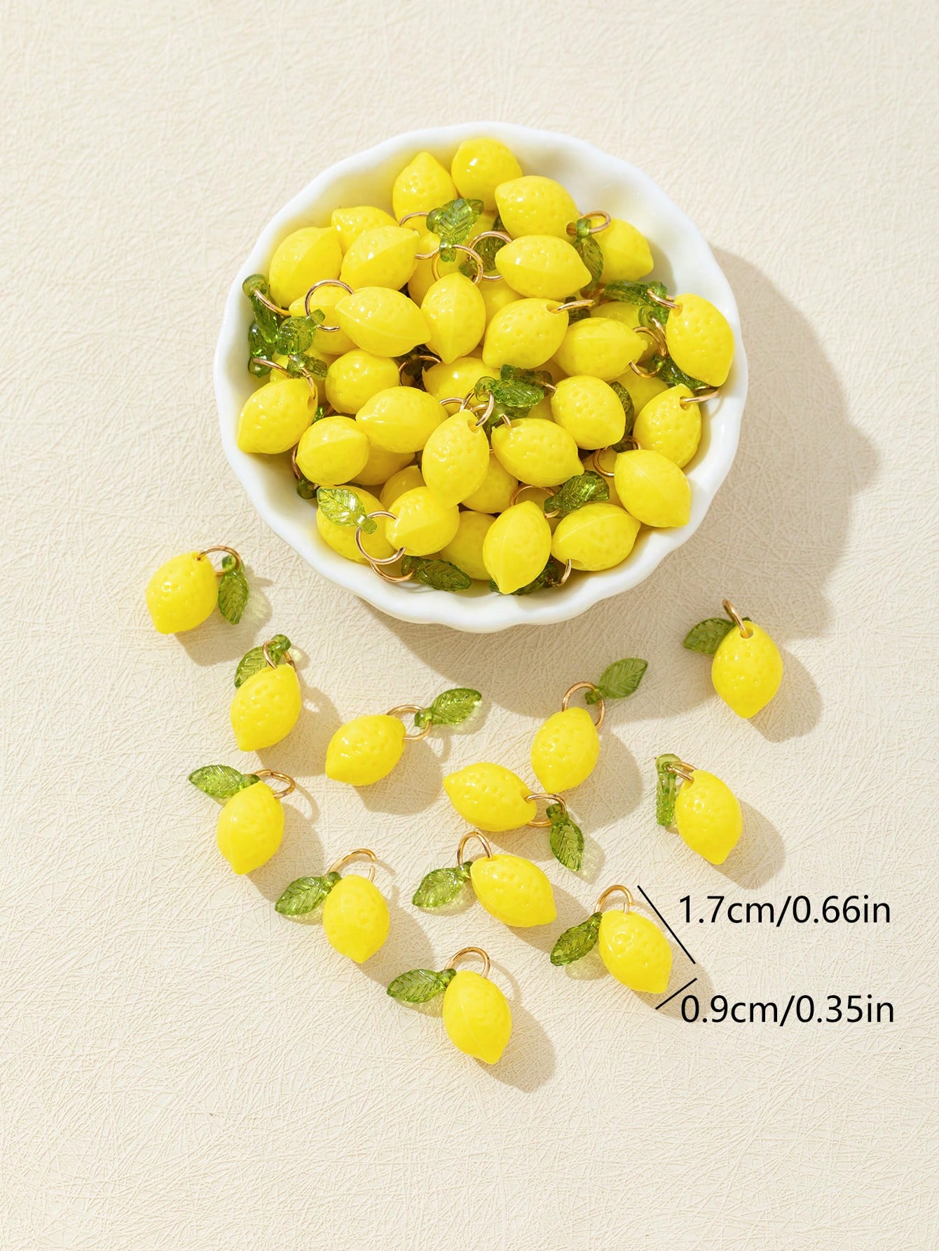 10 adet 3D limon reçine takıla - Resin Art Decor incelemesi ve fiyatı