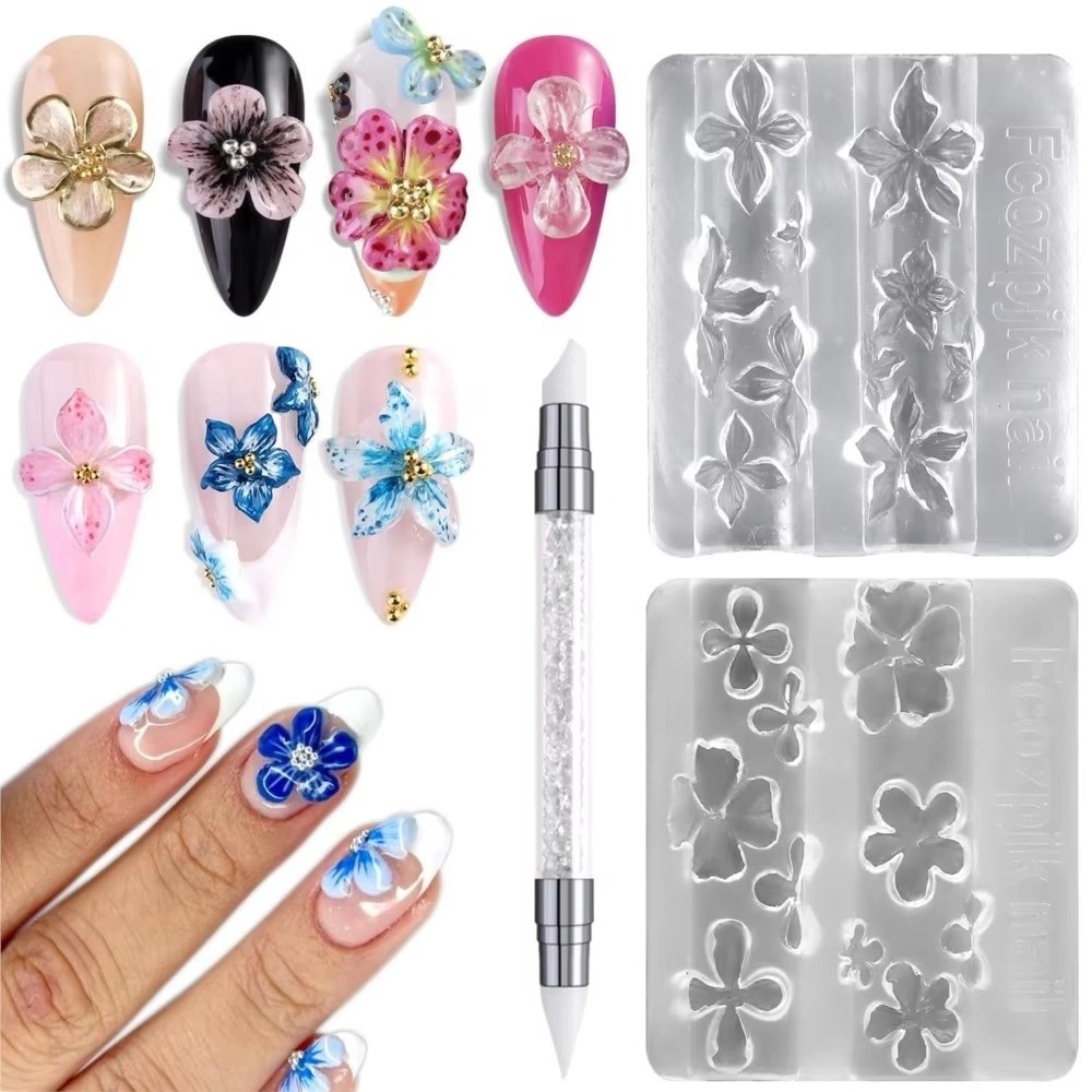 Profesyonel 3'lü Set 3D Tırnak - Resin Art Templates Free incelemesi ve fiyatı
