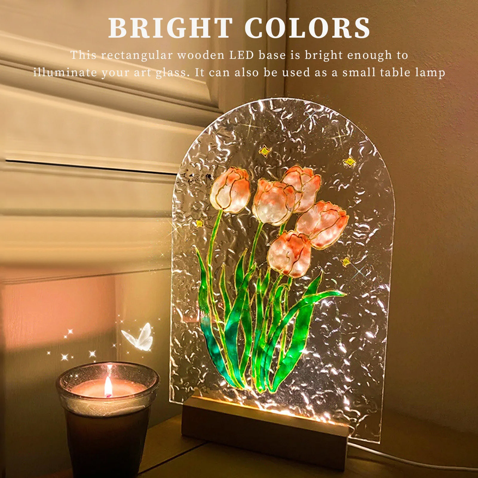 1-10 adet LED Ahşap Işık Ekran - Resin Art Stand incelemesi ve fiyatı