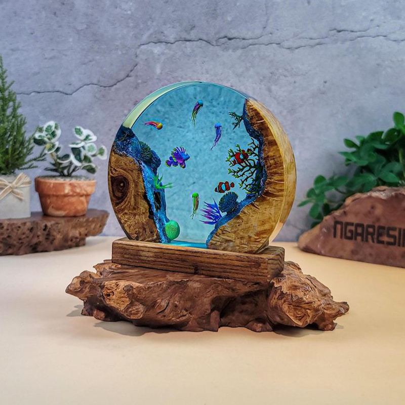 Okyanus Akvaryumu Organizma Re - Resin Art Decor incelemesi ve fiyatı