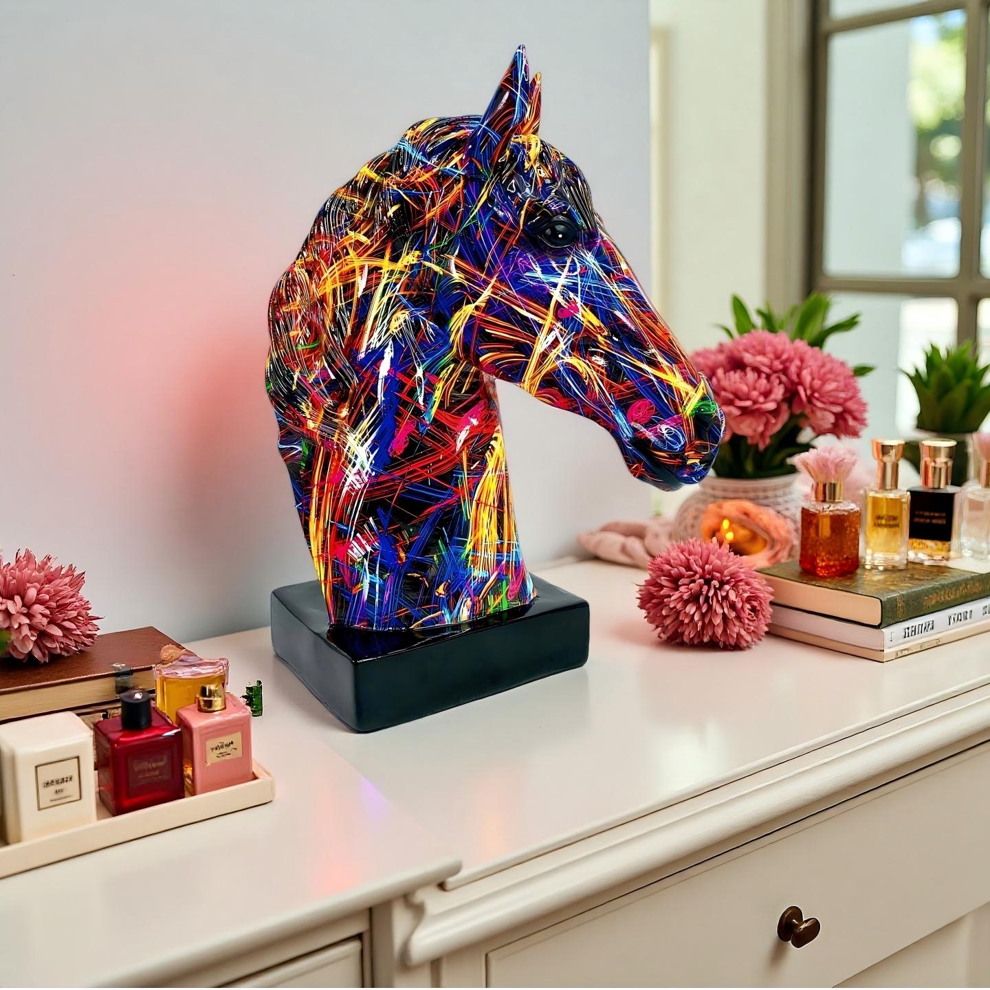 Yaratıcı Reçine At Başı Süsler - Resin Art Decor incelemesi ve fiyatı