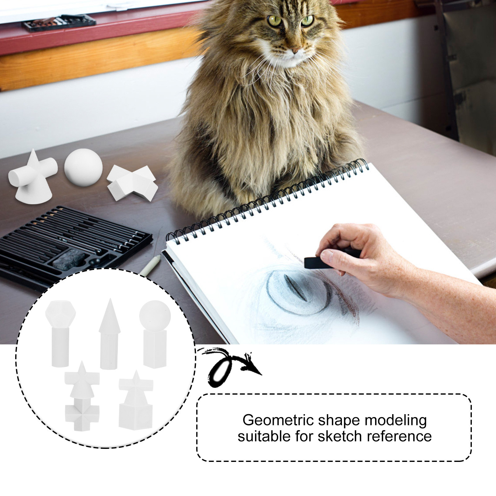 10 adet geometrik reçine heyke - Resin Art Training incelemesi ve fiyatı