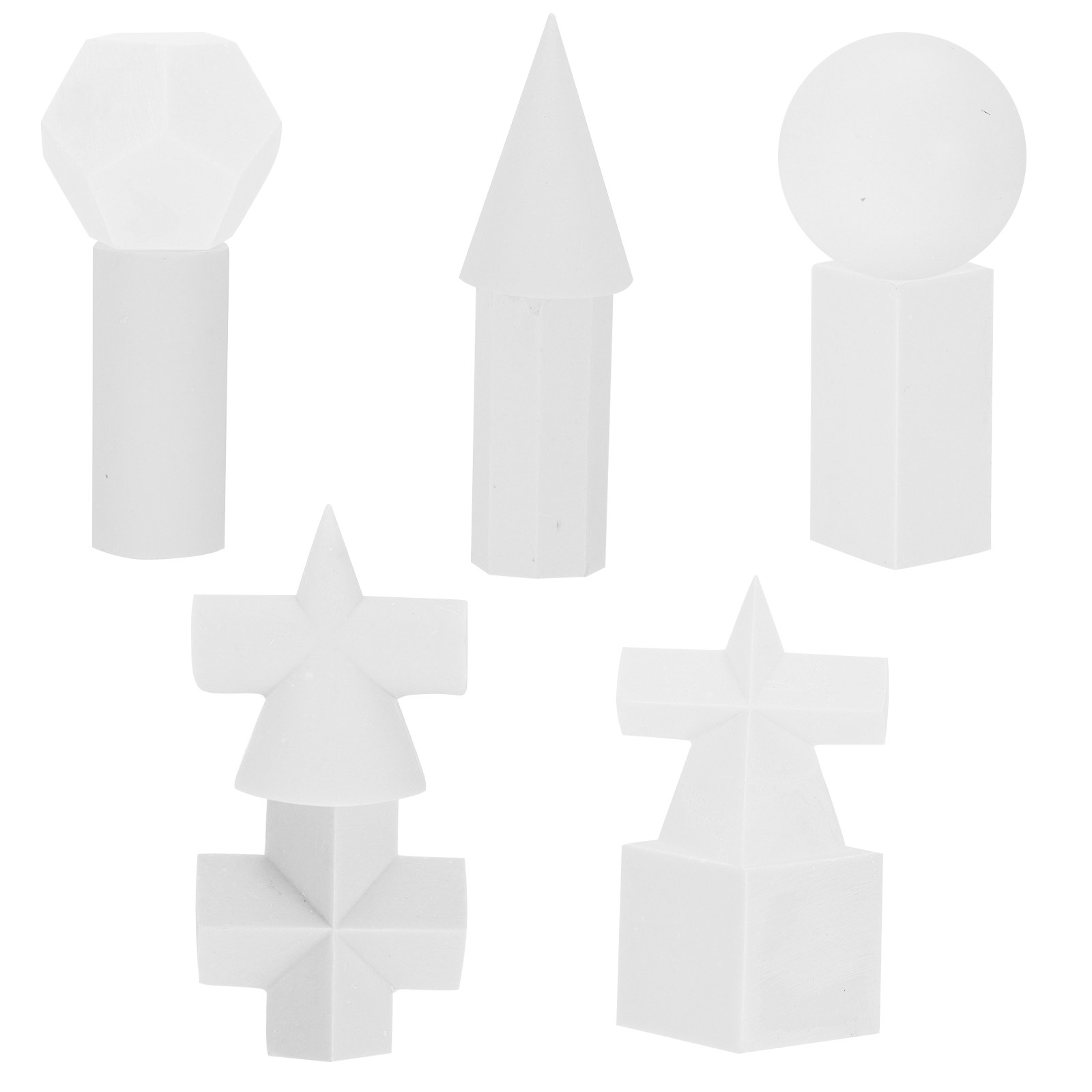 10 adet geometrik reçine heyke - Resin Art Training incelemesi ve fiyatı