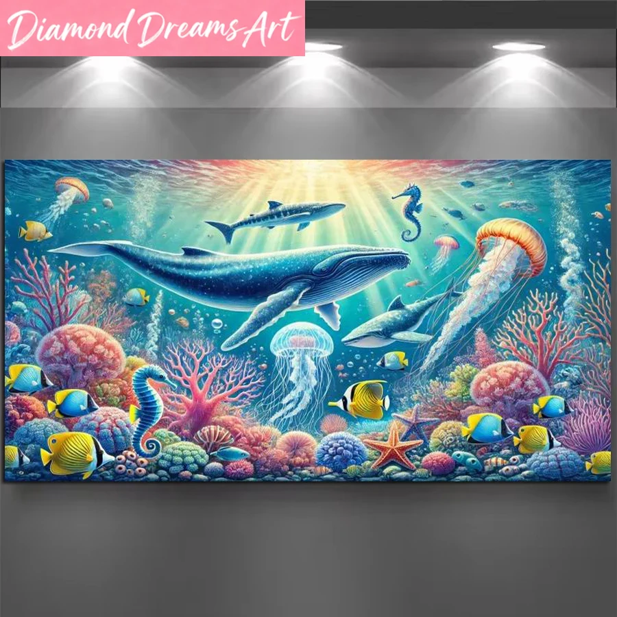 Çerçevesiz, Deniz Hayvanları Y - Resin Art Underwater incelemesi ve fiyatı