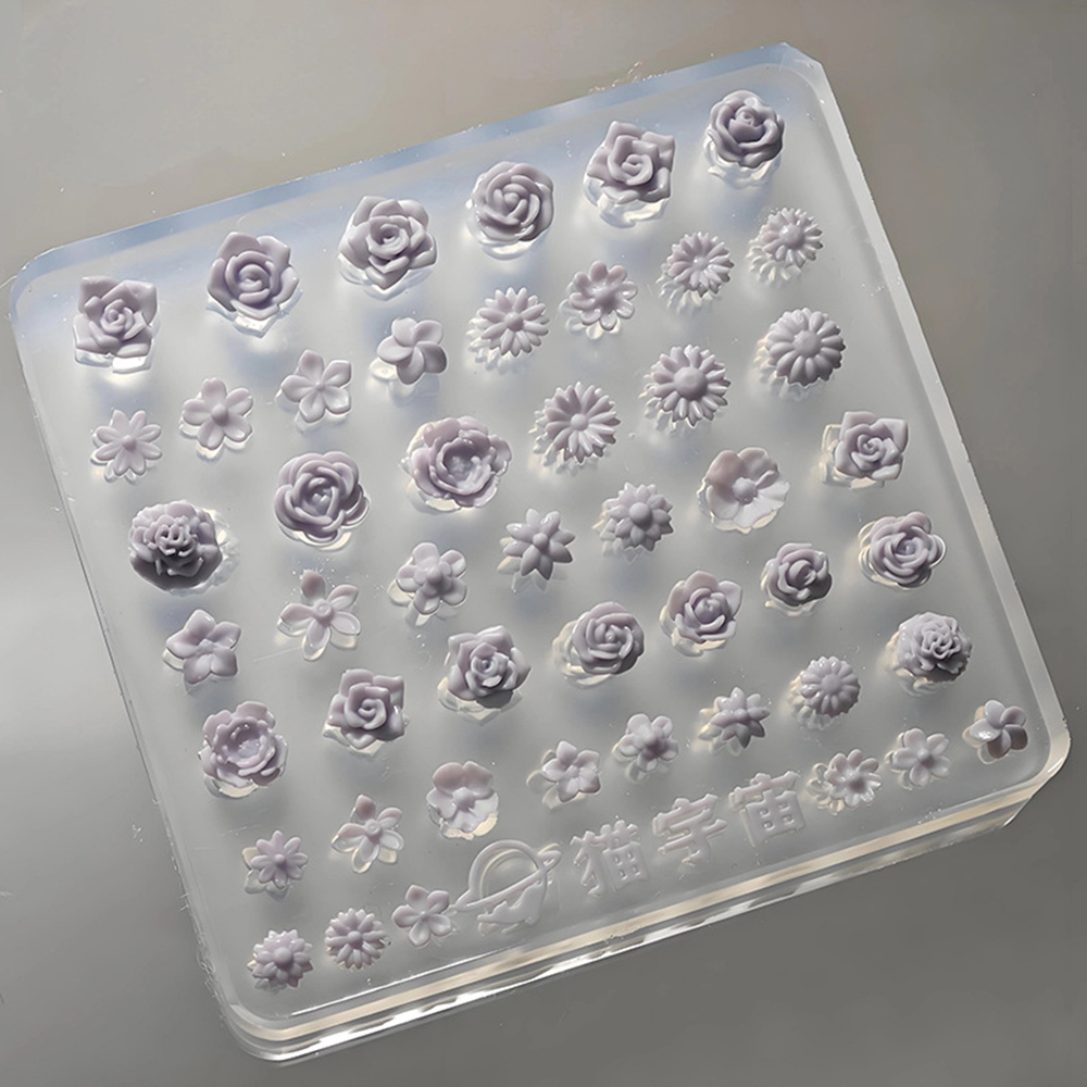 3D Silikon Mini Çiçek Tırnak O - Resin Art Templates Free incelemesi ve fiyatı