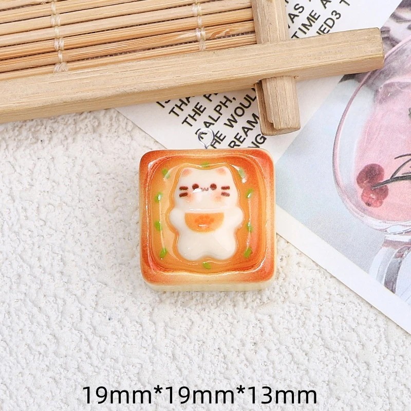 10 adet Kawaii Kedi Tost Ekmeğ - Resin Art Engagement incelemesi ve fiyatı