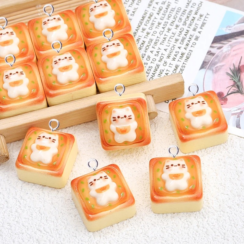 10 adet Kawaii Kedi Tost Ekmeğ - Resin Art Engagement incelemesi ve fiyatı