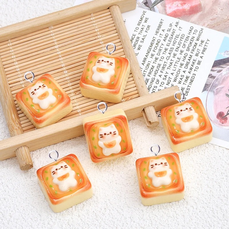 10 adet Kawaii Kedi Tost Ekmeğ - Resin Art Engagement incelemesi ve fiyatı