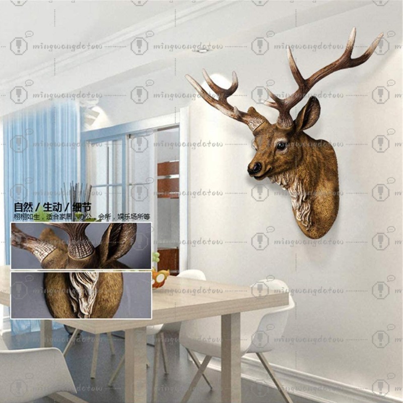 17 inçlik Sahte Geyik Başı, Sa - Resin Art Decor incelemesi ve fiyatı