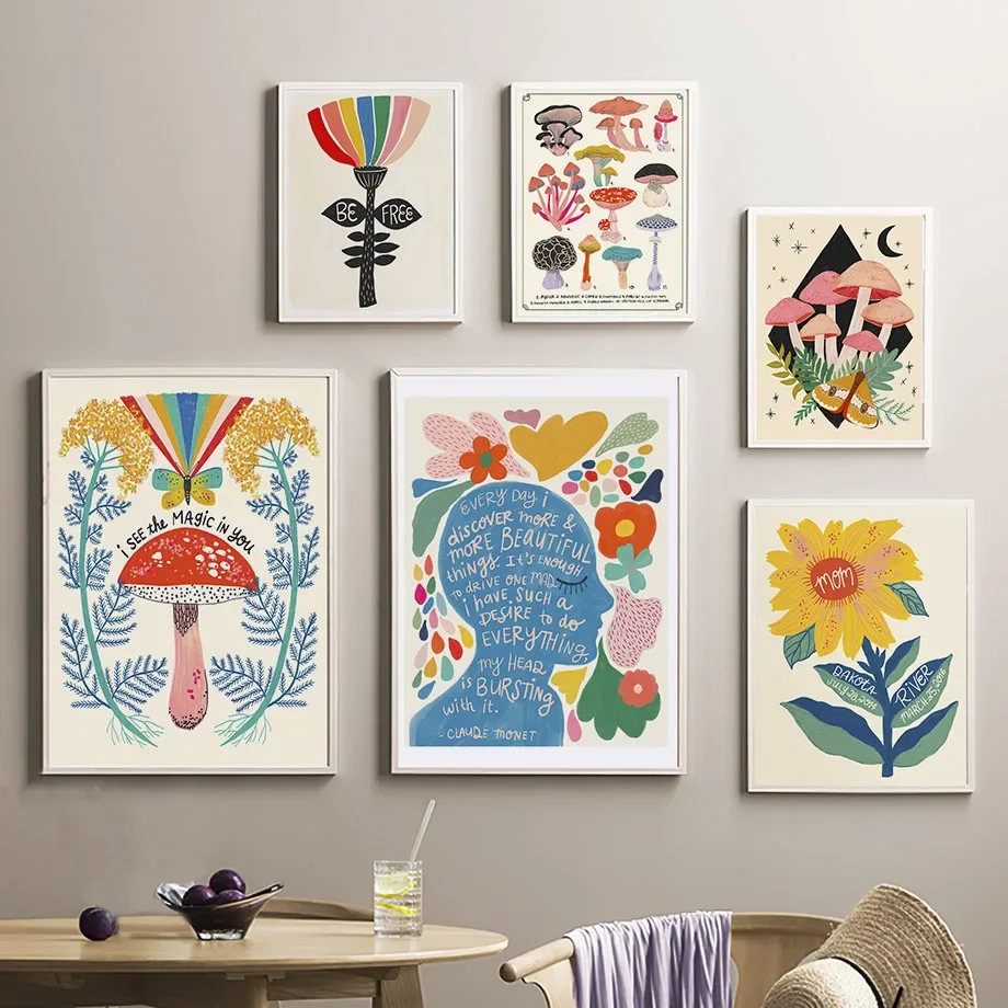 Boho Mantar Kelebek Ayçiçeği A - Resin Art Quotes incelemesi ve fiyatı