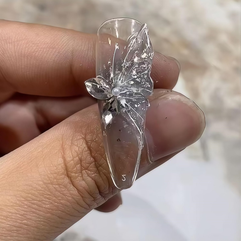 3D Kelebek Çiçek Jel Tırnak Sa - Resin Art Templates Free incelemesi ve fiyatı