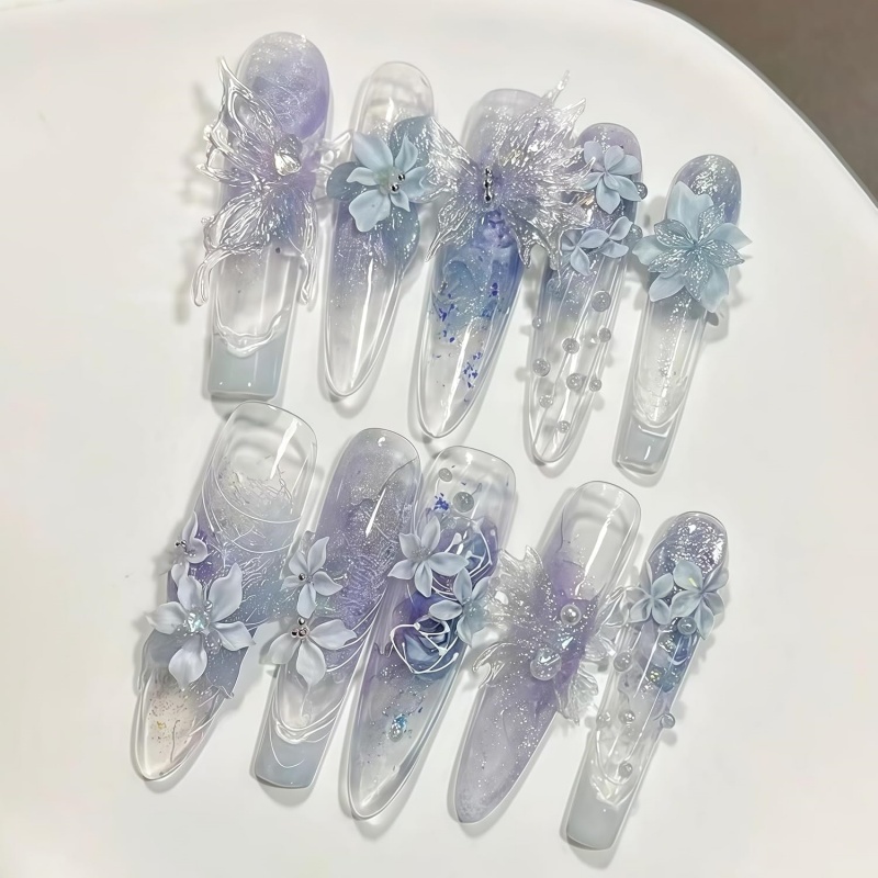 3D Kelebek Çiçek Jel Tırnak Sa - Resin Art Templates Free incelemesi ve fiyatı