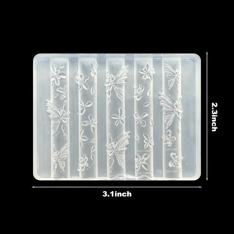 3D Kelebek Çiçek Jel Tırnak Sa - Resin Art Templates Free incelemesi ve fiyatı