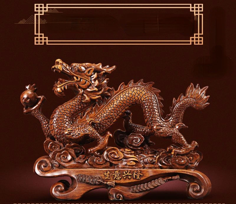 Şanslı ejderha süsler zenginli - Resin Art Furniture incelemesi ve fiyatı